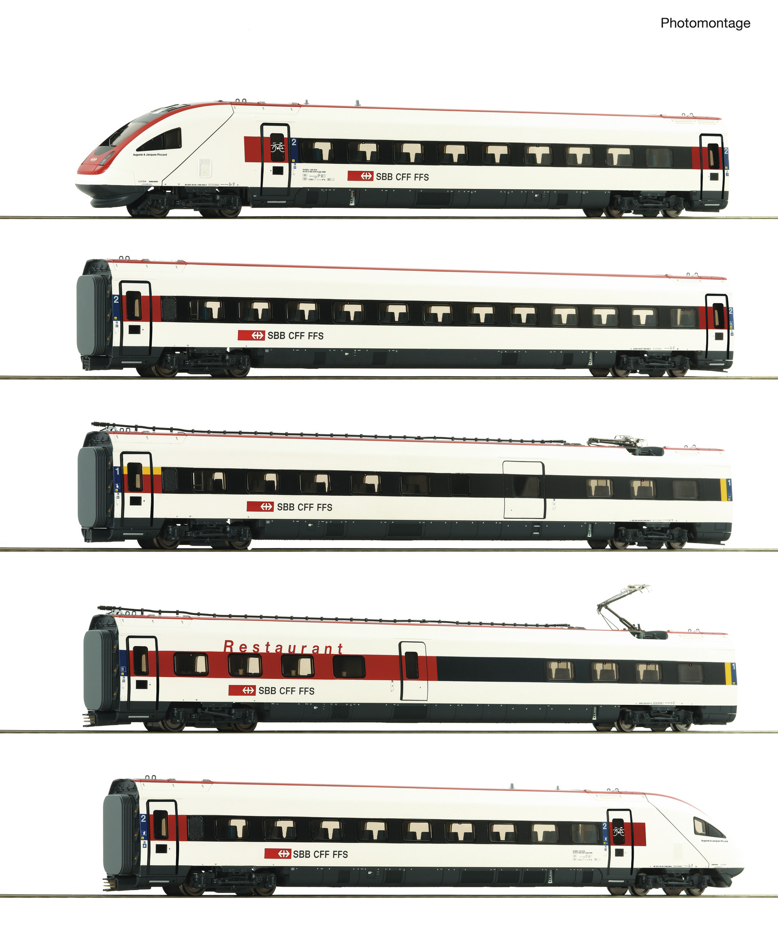Roco 7700036 5-tlg. Set: Elektrischer Triebzug ICN