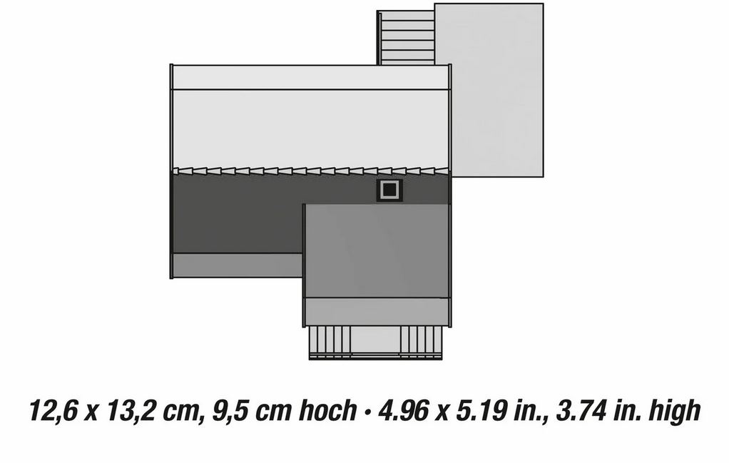 Noch 66606 Siedlungshaus mit Garage - Spur H0 - Bausatz - Neu