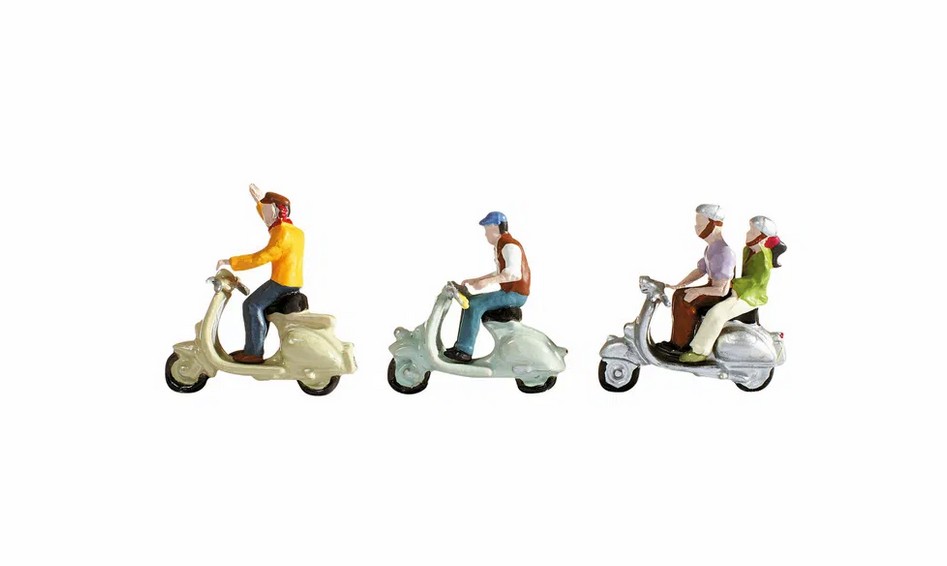 Noch 15910 Motorrollerfahrer 1:87 Spur H0 NEU OVP Figuren