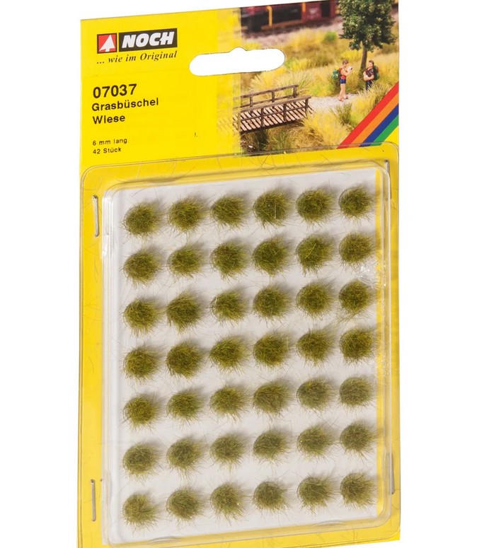Noch 07037 Grasbüschel Mini-Set “Wiese” 42 Stück 6 mm NEU OVP