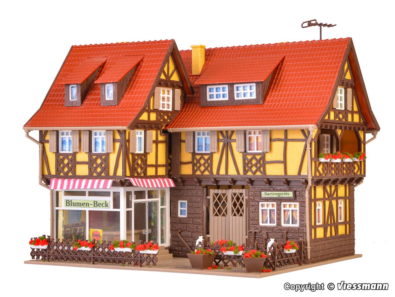 Vollmer 43692 Blumengeschäft mit Inneneinrichtung 1:87 Spur H0 Neu