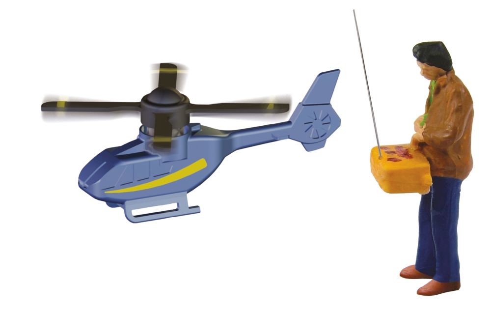 Viessmann 1563 H0 Hobbypilot mit ferngesteuertem Hubschrauber