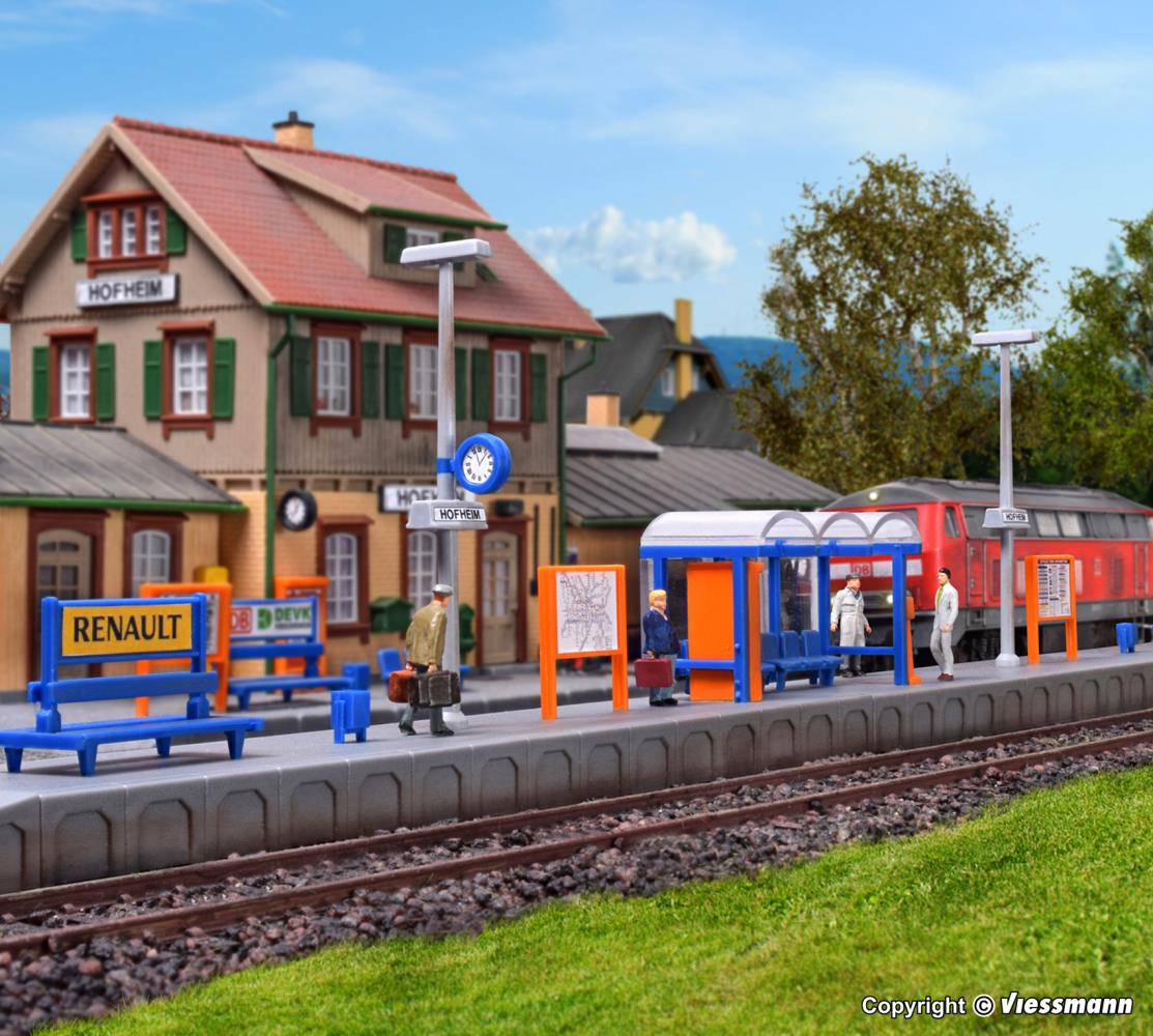 Kibri 39558 Bahnsteig Hofheim - Spur H0 - Bausatz - Neu - OVP