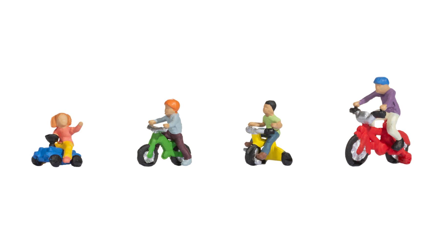 Noch 15908 Kinder auf Kinderfahrrädern 1:87 Spur H0 Neu OVP Figuren