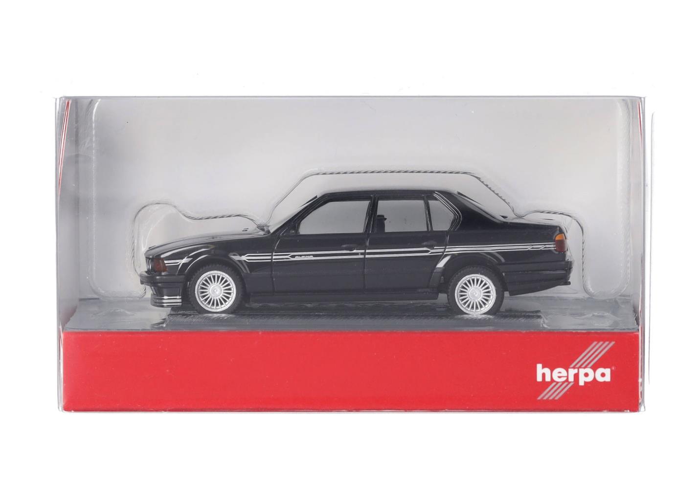 Herpa 421133 BMW Alpina B11 3,5 schwarz Dekor silber 1:87 Spur H0