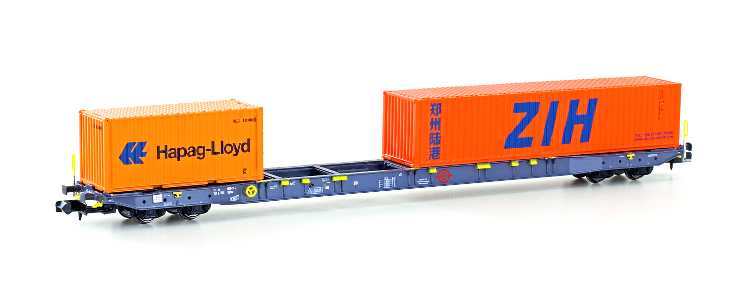 Hobbytrain H23104 Containerwagen Sggnss'80 Ermewa, Ep.VI Spur N
