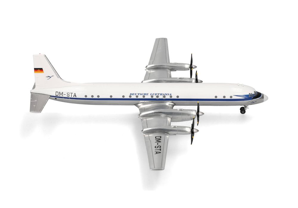 Herpa 573689 Deutsche Lufthansa Ilyushin IL-18 - DM-STA 1:200 NEU