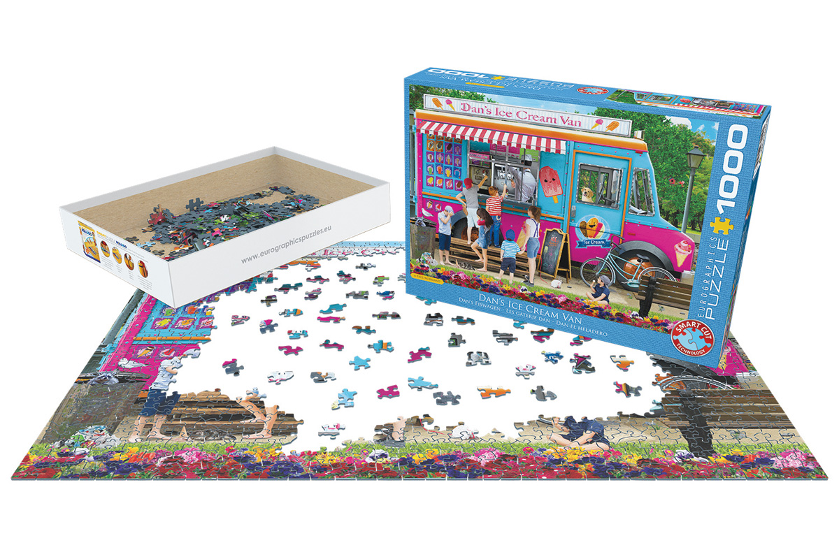 EUROGRAPHICS 6000-5519 Dan's Eiswagen 1000 Teile Puzzle Neu OVP