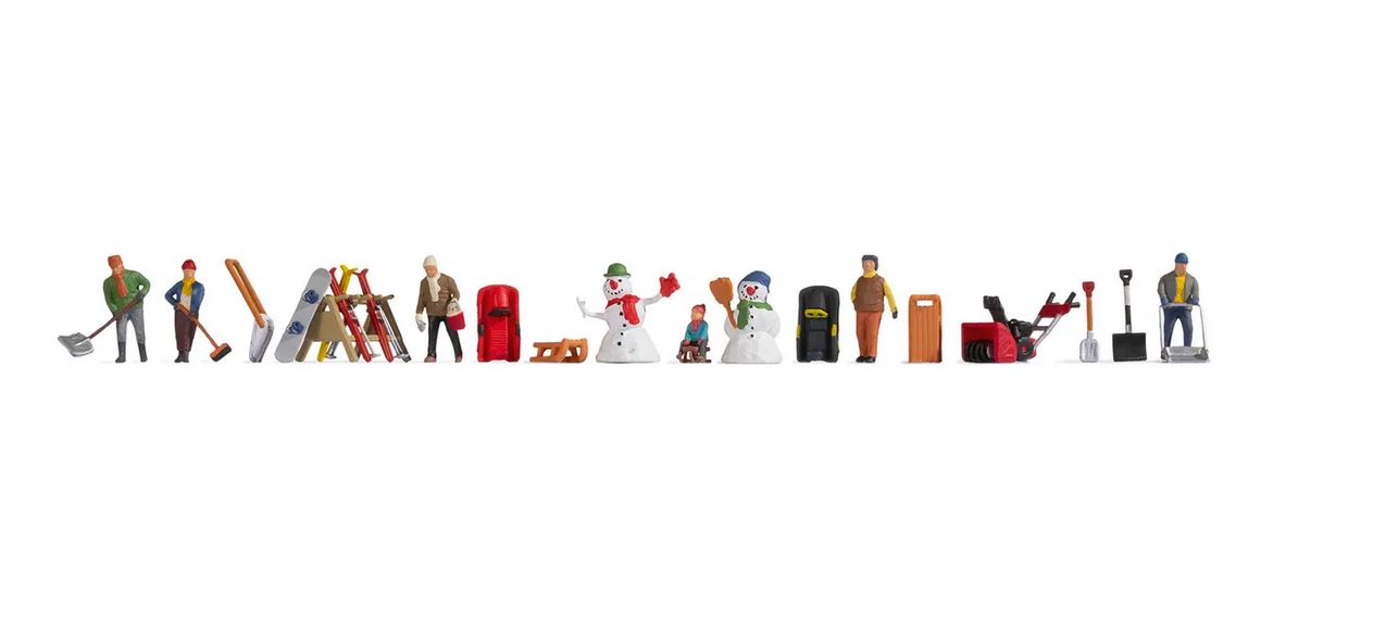 Noch 16220 Figuren-Themenwelt Wintertag 1:87 Spur H0 Neu OVP