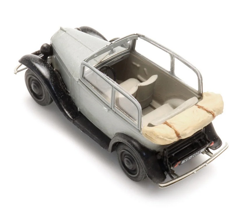 Artitec 312.047 Opel P4 Dach offen grau 1:120 Spur TT Fertigmodell