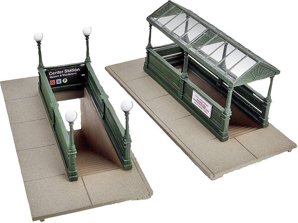 Walthers 933-3762 U-Bahn Eingang, 2 Stück 1:160 Spur N Neu OVP