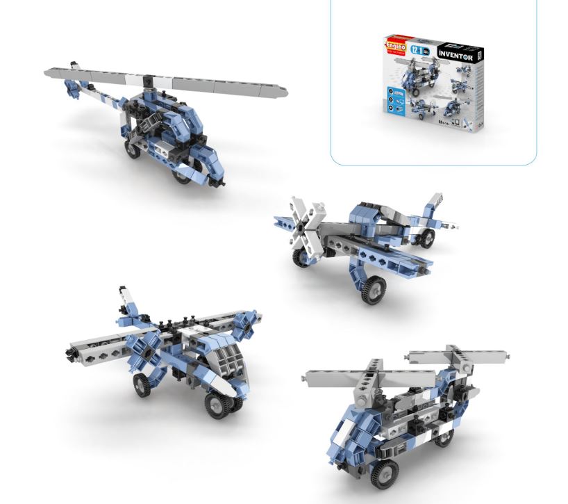 Engino 1233 INVENTOR 12 Flugzeuge - Bausatz - Neu - OVP