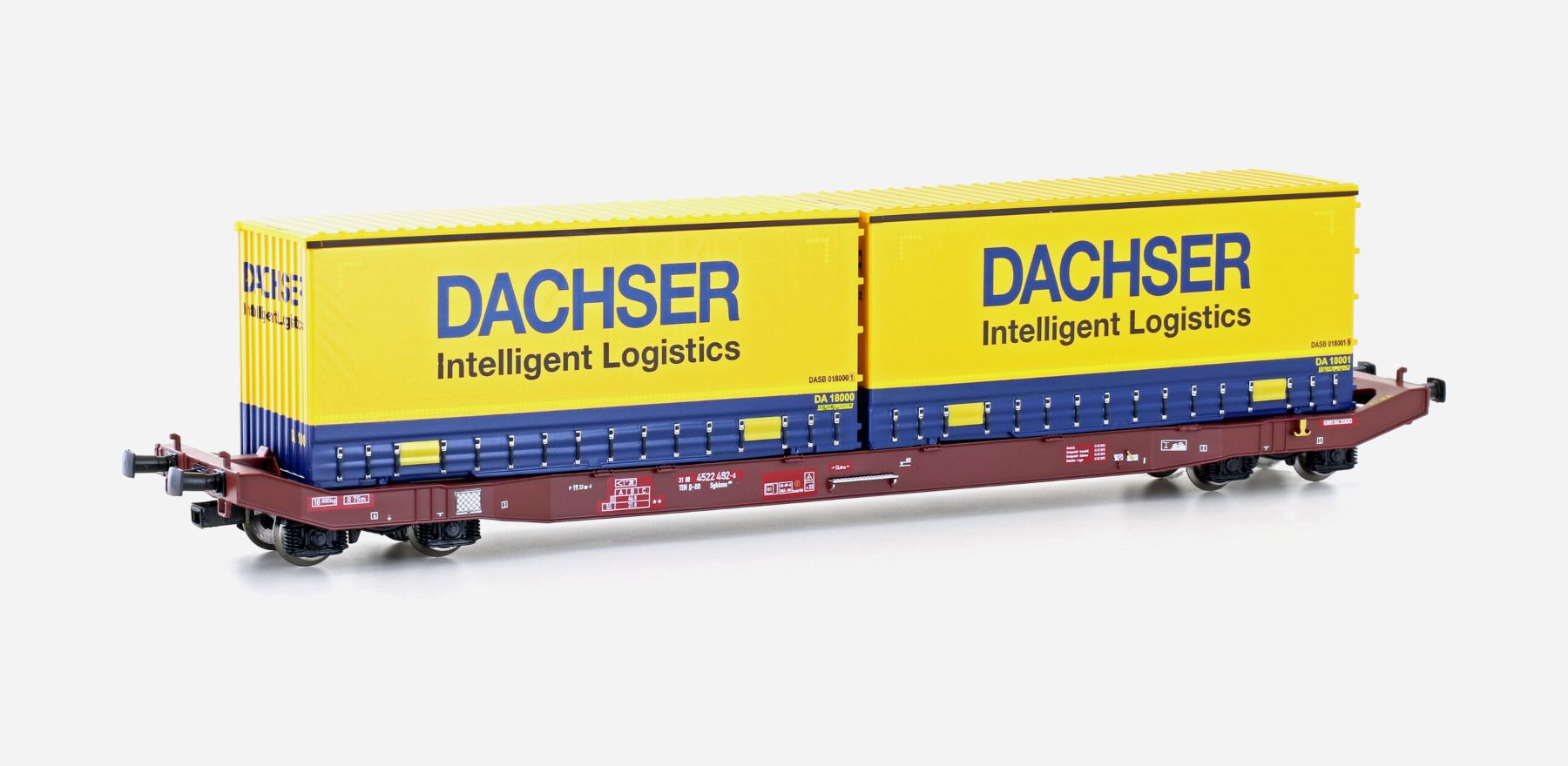 Mehano 28409 Containerwagen Sgkkms 698 DB Cargo Ep.VI Spur H0