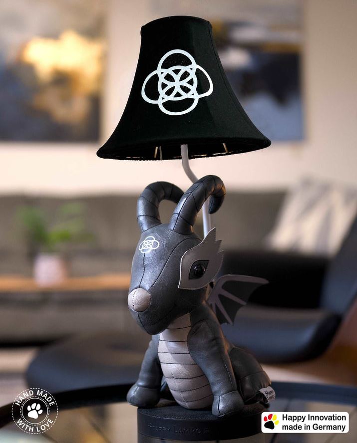 Happy Lamps 10022 Black Dragon Tischleuchte Neu OVP