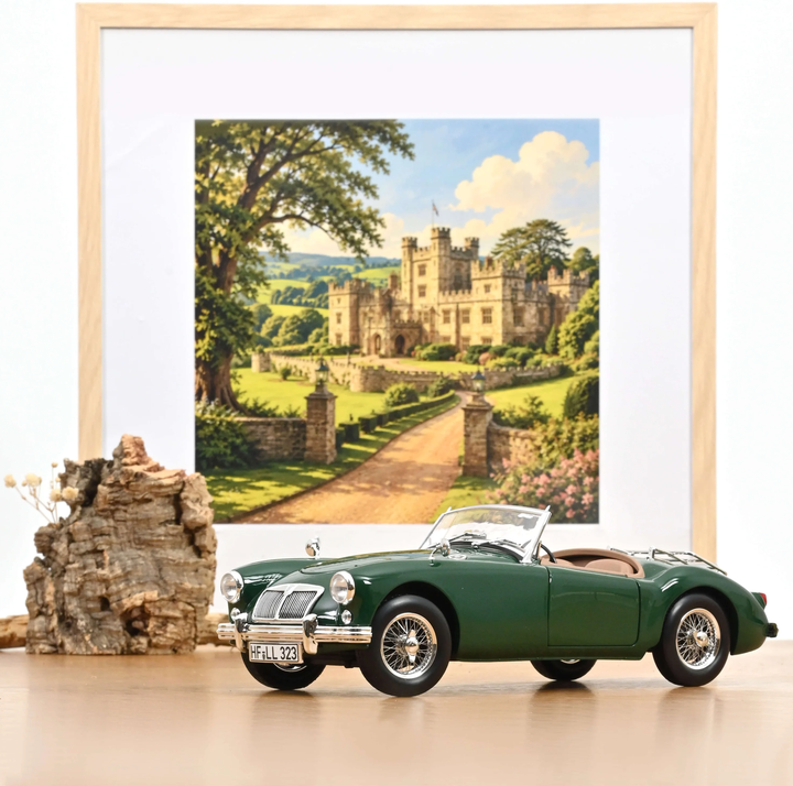 Norev 182610 MGA 1955 British Racing Green 1:18 Standmodell NEU