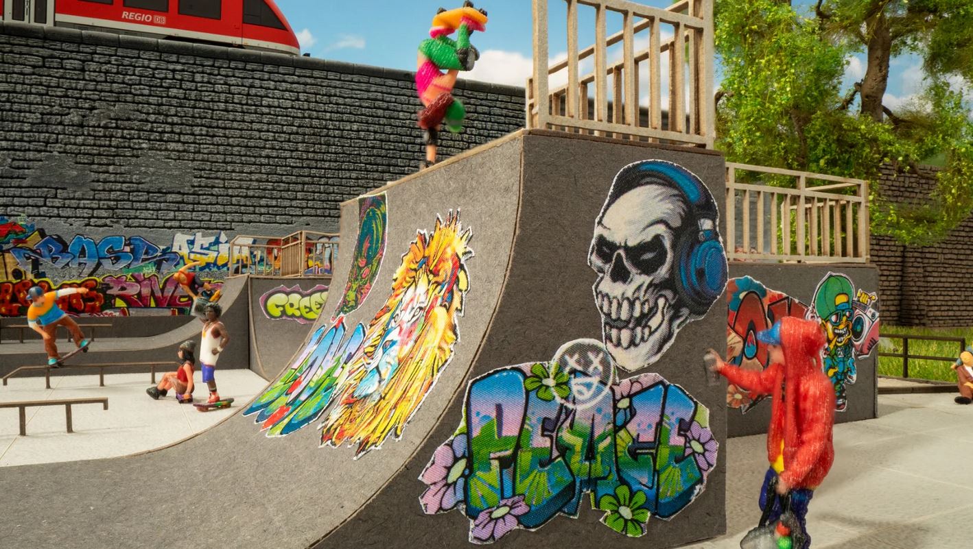 Noch 66834 micro-motion Skatepark 1:87 Spur H0 Bausatz Neu OVP