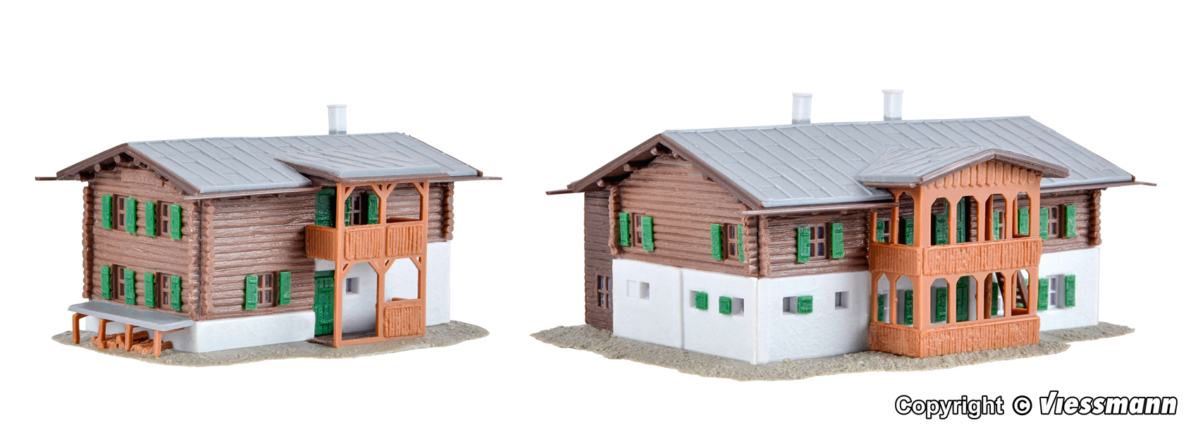 Kibri 37029 Berghäuser Sertig 2 Stück 1:160 Spur N Bausatz Neu