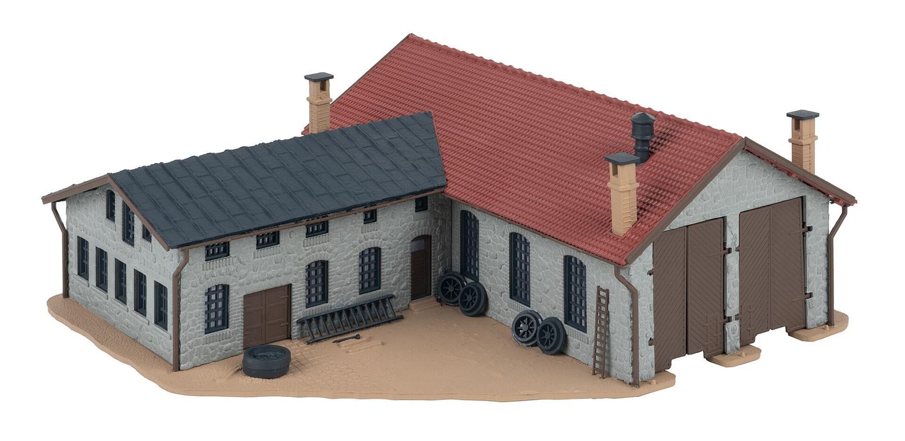 Faller 222106 Zweiständiger Lokschuppen mit Werkstatt 1:160 Spur N