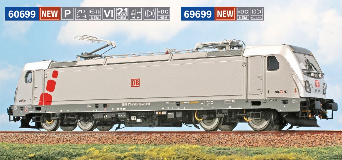 ACME 60699 E-Lok TRAXX 494 526 DB/Akiem 1:87 Spur H0 DC NEU