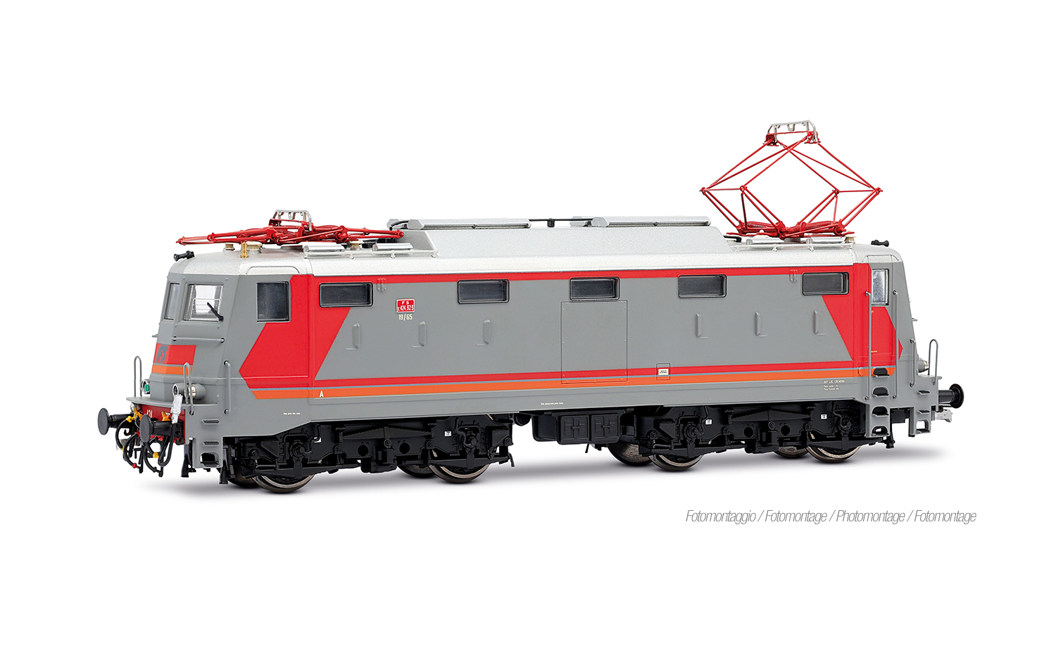 Rivarossi HR9009S FS, E.424 „Navetta”, „MDVE”-Farbgebung, Stromabnehmer 42LR,