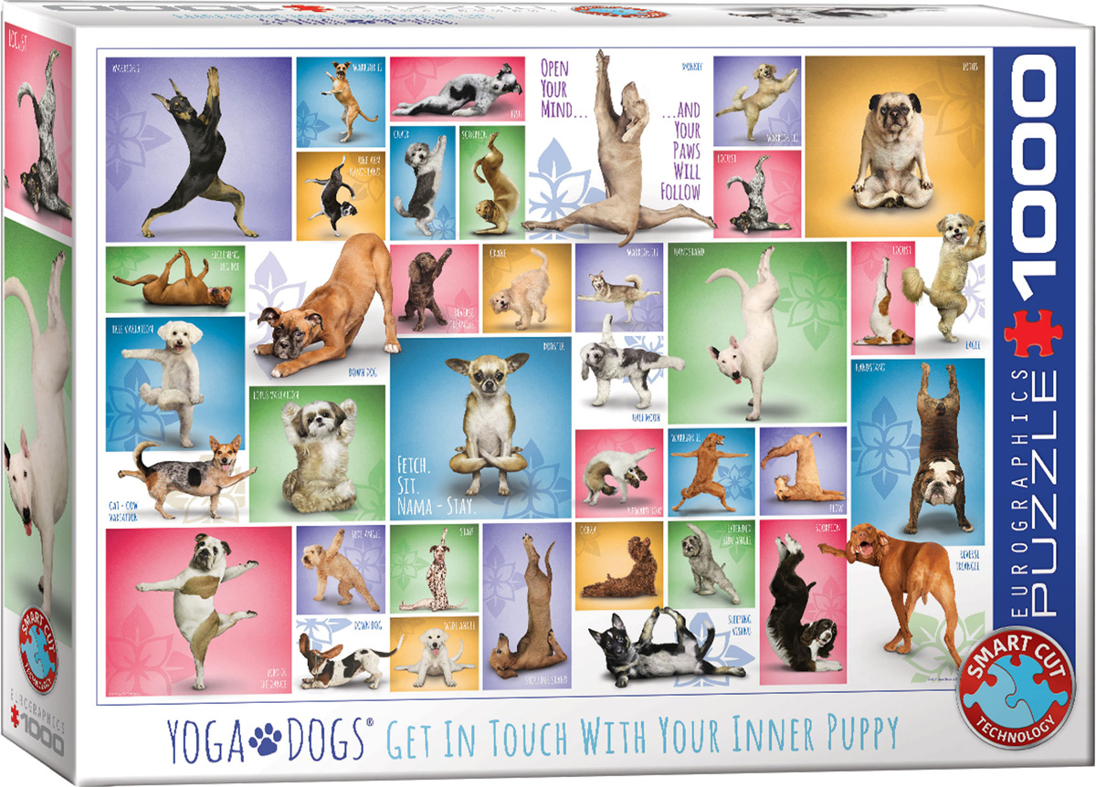 EUROGRAPHICS 6000-0954 Yoga Hunde 1000 Teile Puzzle NEU OVP