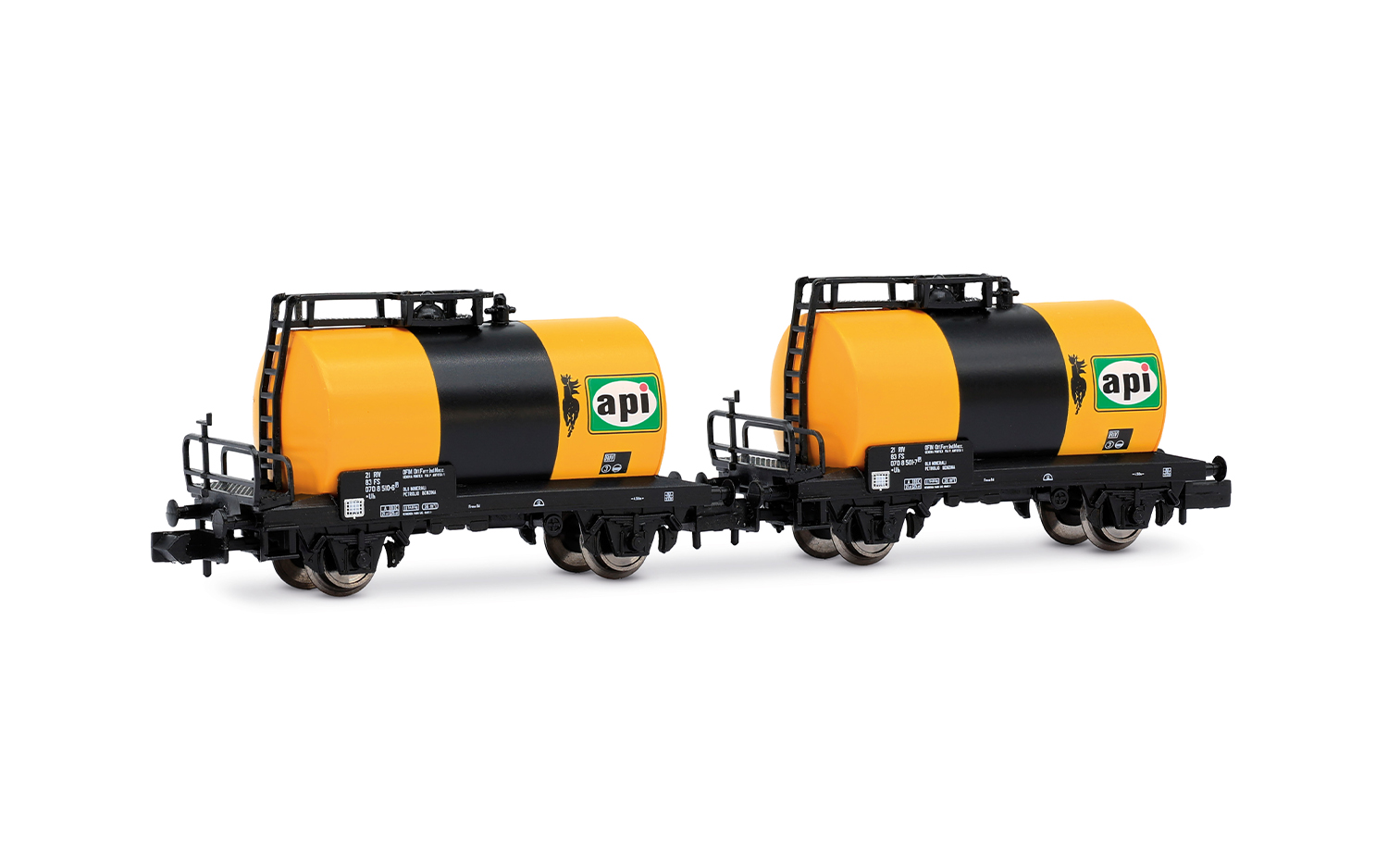 Arnold HN6747 FS, 2-tlg. Set 2-achs. Kesselwagen „Api”
