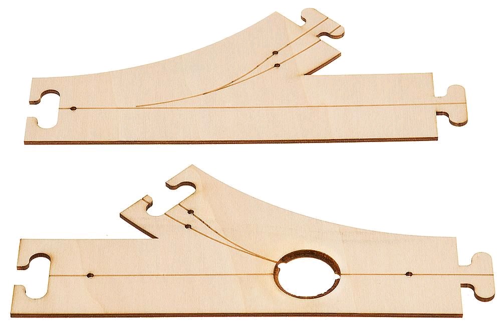 Faller 161940 Car System Laser-Street Abzweigung u Einmündung 45° H0 1:87