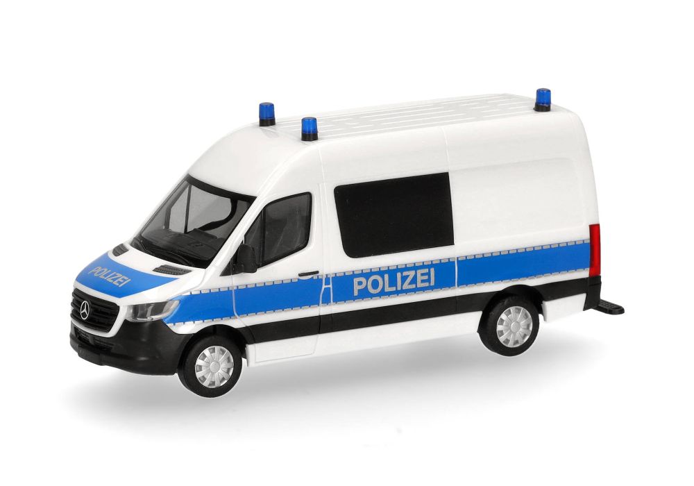 Herpa 098786 MB Sprinter '18 Halbbus HD Polizei/Brandermittler 1:87