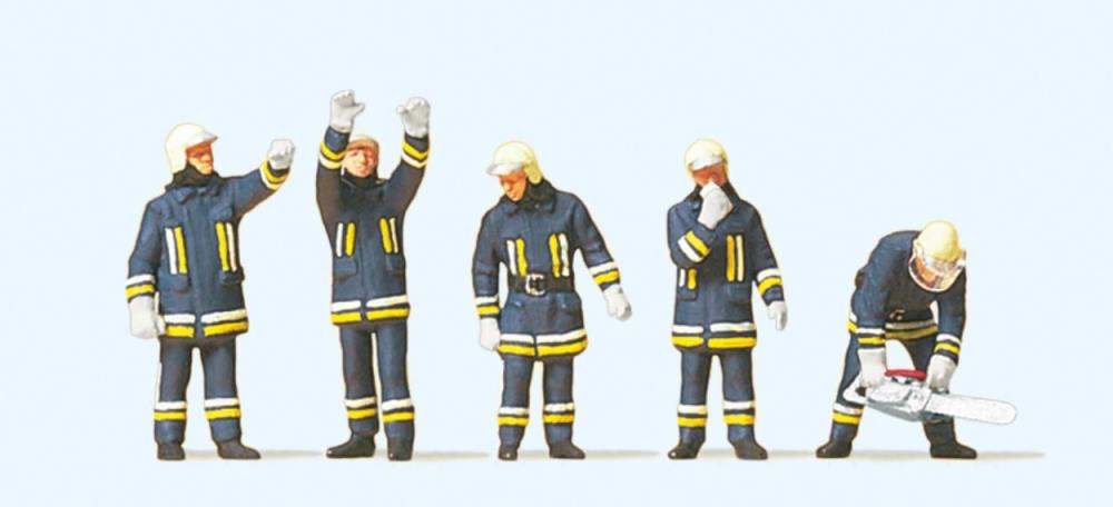 Preiser 10486 Feuerwehrmänner in moderner Einsatzkleidung
