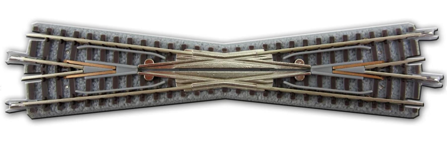 Rokuhan R020 Kreuzung 112,8 mm 13° + 2x 53,6 mm Gleis gerade