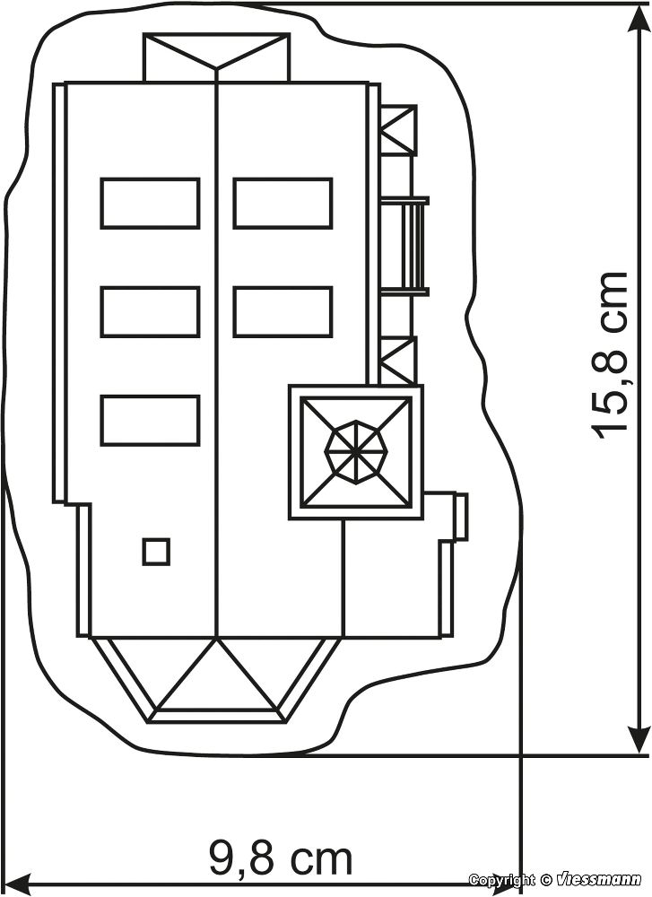 Vollmer 47736 Kirche Ditzingen 1:160 Spur N Bausatz Neu OVP