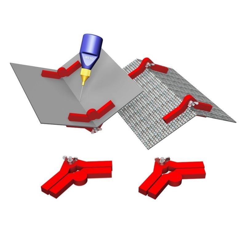 Proses PR-SS-04 Snap & Glue Frei einstellbarer Winkelmagnet - Neu - OVP