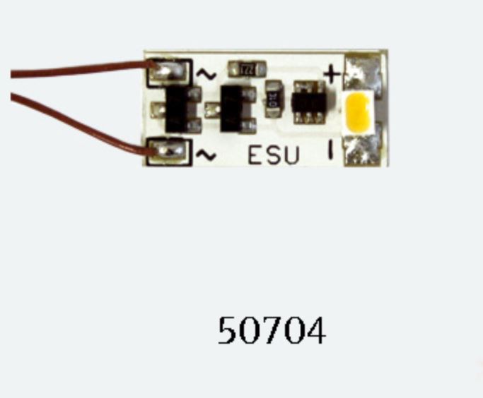 ESU 50704 Innenbeleuchtung Führerstand 1 LED Warm White Neu