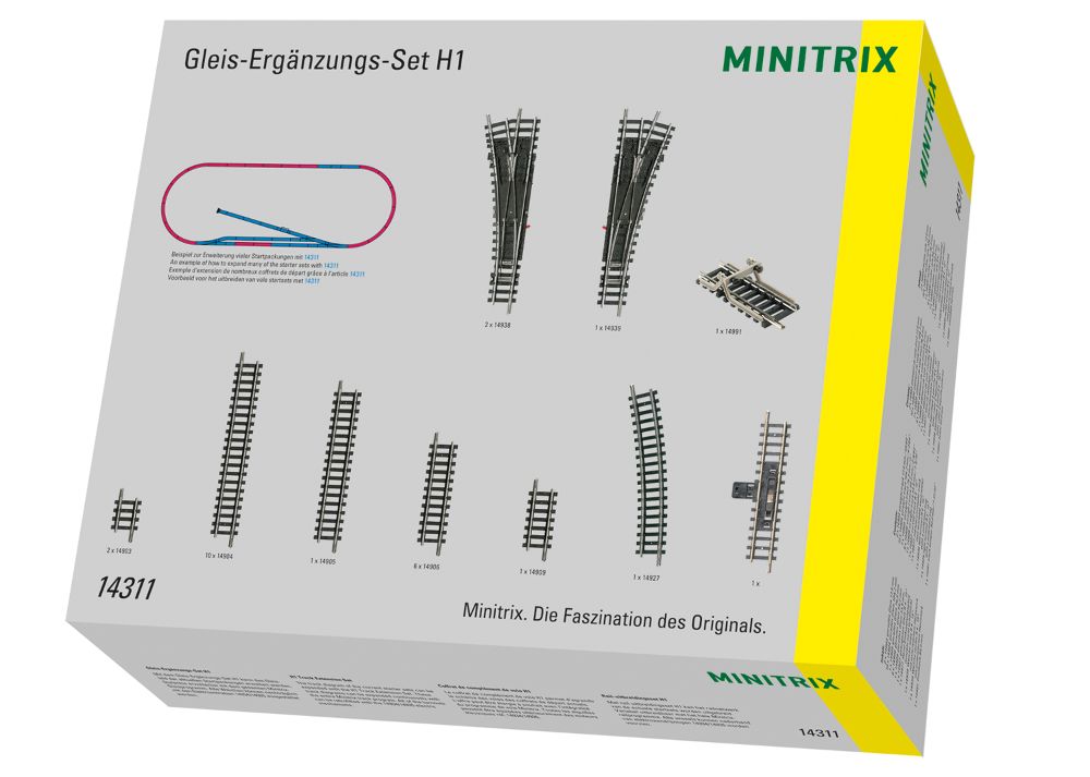 Trix 14311 Gleis-Ergänzungs-Set H1 1:160 Spur N NEU OVP