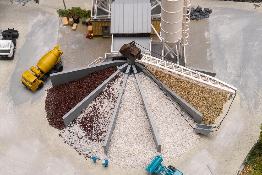 Faller 222228 Betonmischwerk mit Kies-Verladesilo 1:160 Spur N NEU