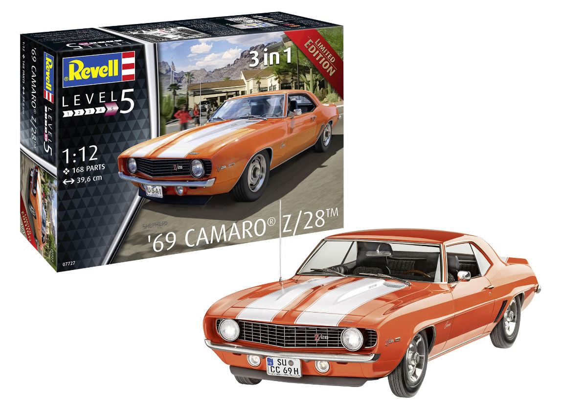 Revell 07727 '69 Camaro® Z/28™ 1:12 Modellbausatz Neu OVP