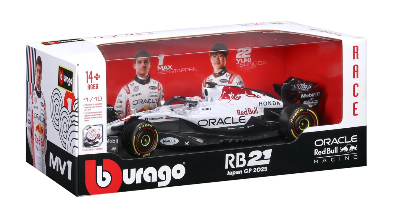 Bburago 18-18005 F1 Red Bull Racing RB21 2025 #1 Verstappen 1:18 NEU