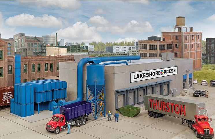 Walthers 933-4079 Druckerei Lakeshore Press 1:87 Spur H0 Bausatz Neu OVP