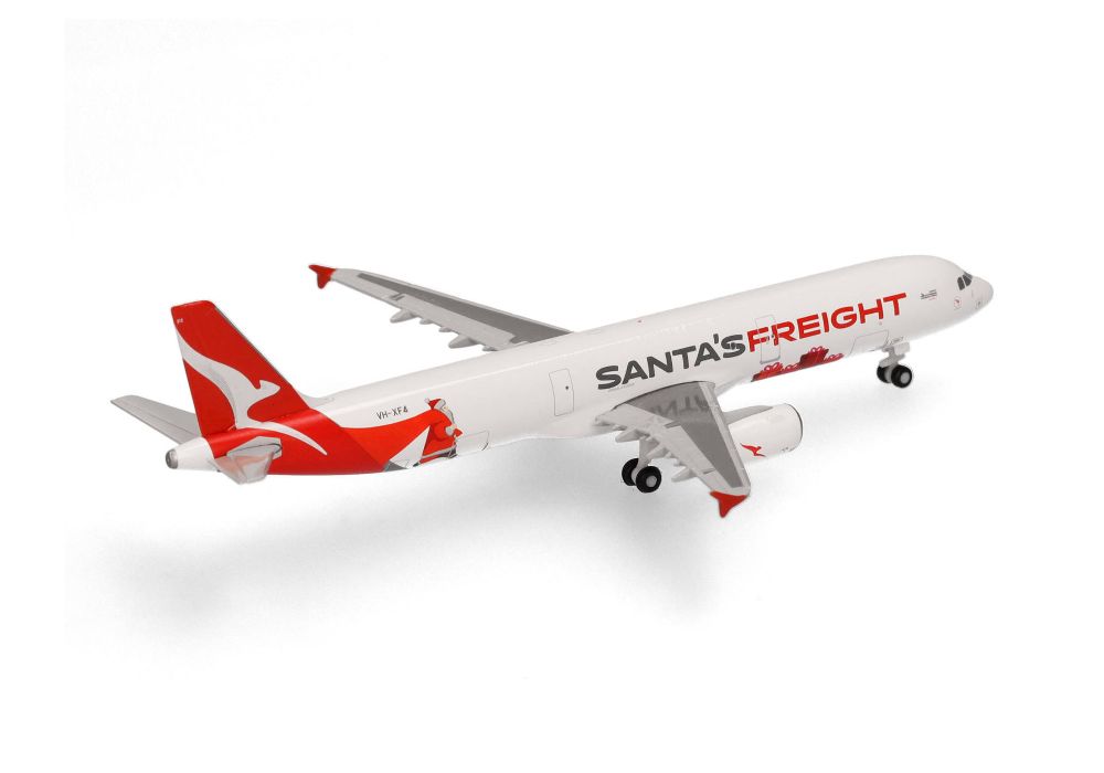 Herpa 538817 Qantas Freight Airbus A321P2F "Santa's Freight" 1:500