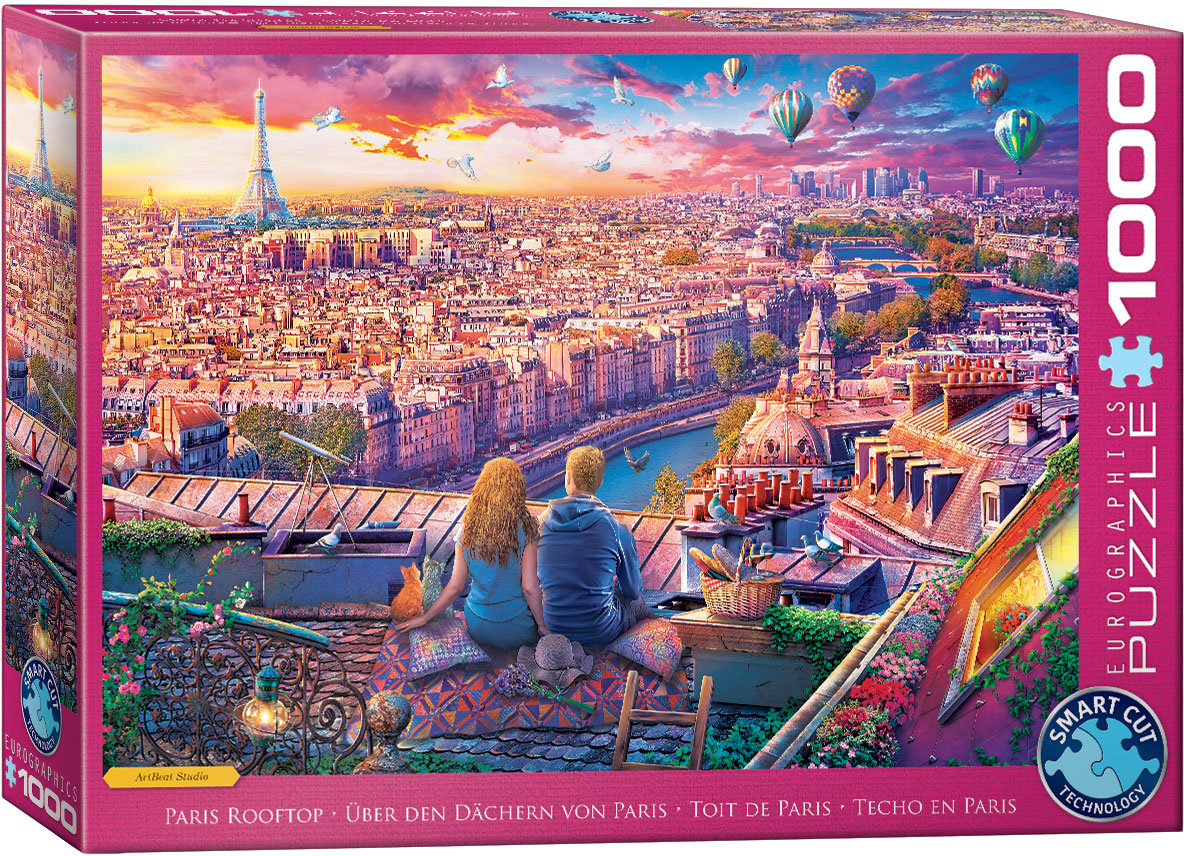 EUROGRAPHICS 6000-5886 Über den Dächern von Paris 1000 Teile Puzzle NEU OVP
