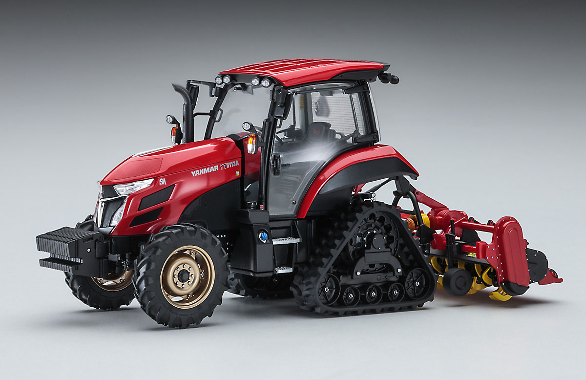 Hasegawa 66107 Yanmar Traktor YT5113A Delta mit Vertikutierer 1:35