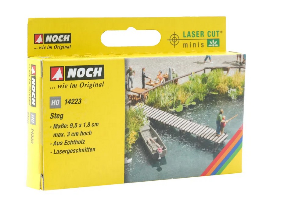 Noch 14223 Steg 9,5 x 1,8 cm, max. 3 cm hoch 1:87 Spur H0 NEU