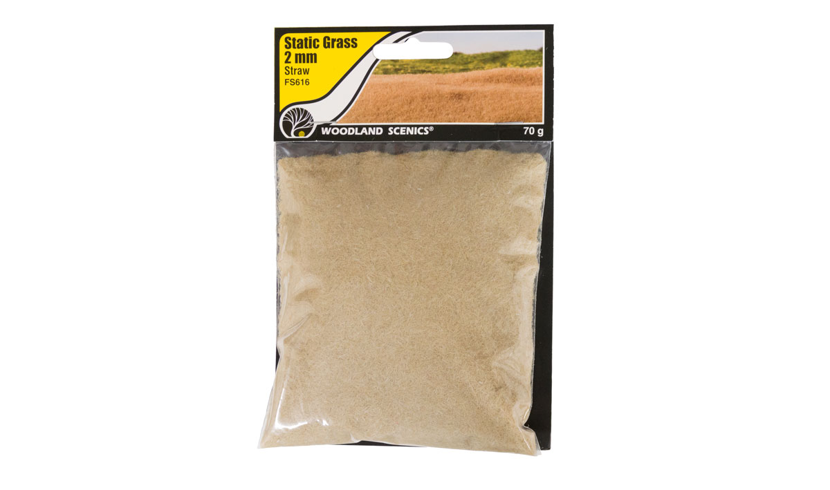 Woodland Scenics FS616 2mm Static Grass Straw Neu OVP