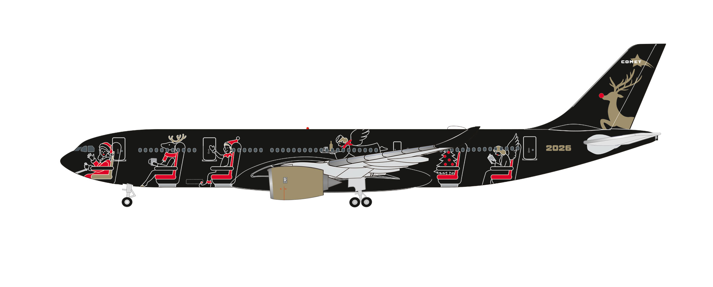 Herpa 539692 Christmas 2026 A330-800neo