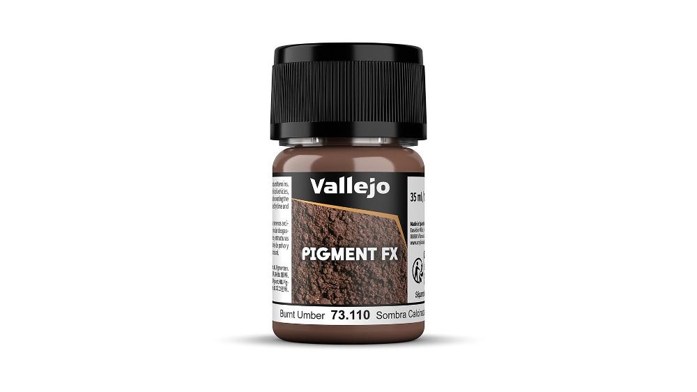 Vallejo 73110 Umbra, gebrannt, 35 ml Pigment NEU