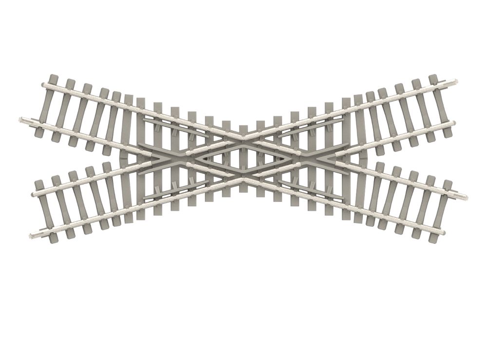 Trix 14558 Kreuzung 30° mit Betonschwellen 104,2 mm 1:160 Spur N