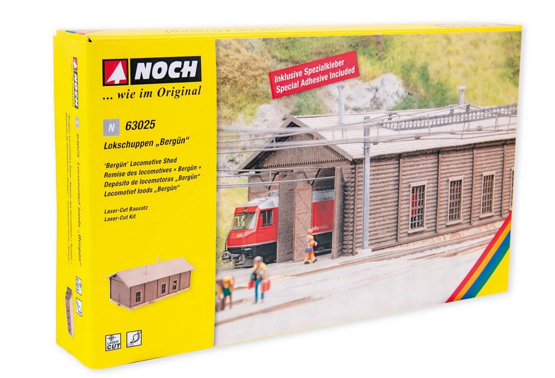 Noch 63025 Lokschuppen Bergün 1:160 Spur N Bausatz Neu OVP