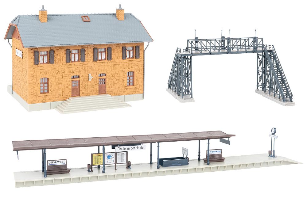 Faller 190095 Aktions-Set Bahnhof Eisele an der Halde 1:87 Spur H0
