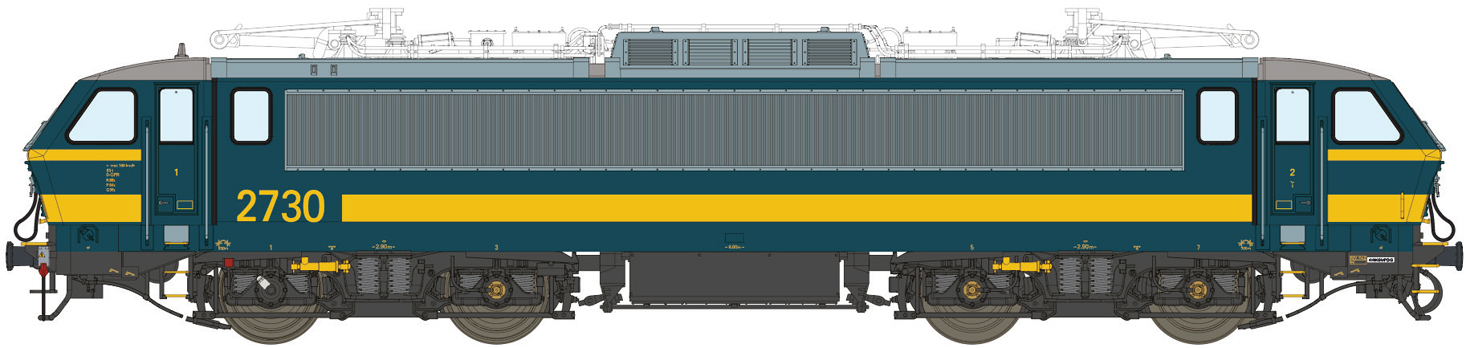 LS Models 13081 E-Lok HLE 27 (2730) SNCB, Ep.VI Spur H0