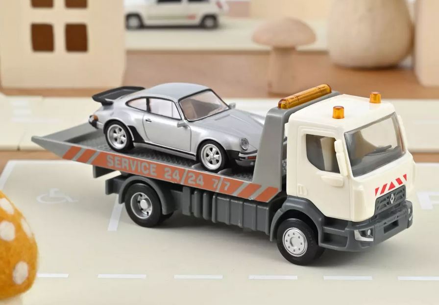 Norev 431130 Abschleppwagen Plastigam + Porsche 911 Jet-car 1:43